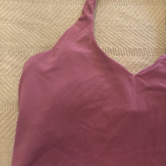 Lululemon Align Halter Tank Top Cropped in Mauve Size 10 - Picture 3 of 7
